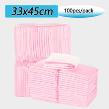 Load image into Gallery viewer, 100pcs Baby Changing Mat Nursing Pad Disposable Diaper Paper Mat for Adult Child or Pets Absorbent Waterproof Diaper