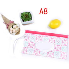Load image into Gallery viewer, 1PC Eco-Friendly Baby Wipes Box Wet Wipe Box Cleaning Wipes Carrying Bag Clamshell Snap Strap Wipe Container Case