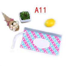 Load image into Gallery viewer, 1PC Eco-Friendly Baby Wipes Box Wet Wipe Box Cleaning Wipes Carrying Bag Clamshell Snap Strap Wipe Container Case
