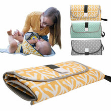 Load image into Gallery viewer, Waterproof Diaper Changing Pads Mat 3-in-1 Baby Changing Mat Infant Nappy Bag Diaper Changing Cover Pad
