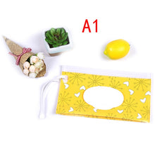 Load image into Gallery viewer, 1PC Eco-Friendly Baby Wipes Box Wet Wipe Box Cleaning Wipes Carrying Bag Clamshell Snap Strap Wipe Container Case
