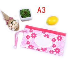 Load image into Gallery viewer, 1PC Eco-Friendly Baby Wipes Box Wet Wipe Box Cleaning Wipes Carrying Bag Clamshell Snap Strap Wipe Container Case
