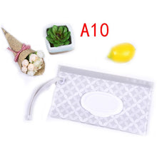 Load image into Gallery viewer, 1PC Eco-Friendly Baby Wipes Box Wet Wipe Box Cleaning Wipes Carrying Bag Clamshell Snap Strap Wipe Container Case
