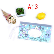 Load image into Gallery viewer, 1PC Eco-Friendly Baby Wipes Box Wet Wipe Box Cleaning Wipes Carrying Bag Clamshell Snap Strap Wipe Container Case
